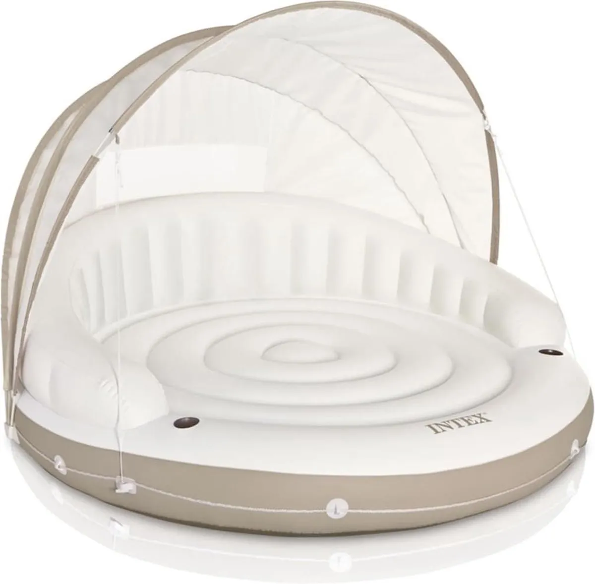 Intex Canopy Island Drijvend Loungebed 199x150cm Wit