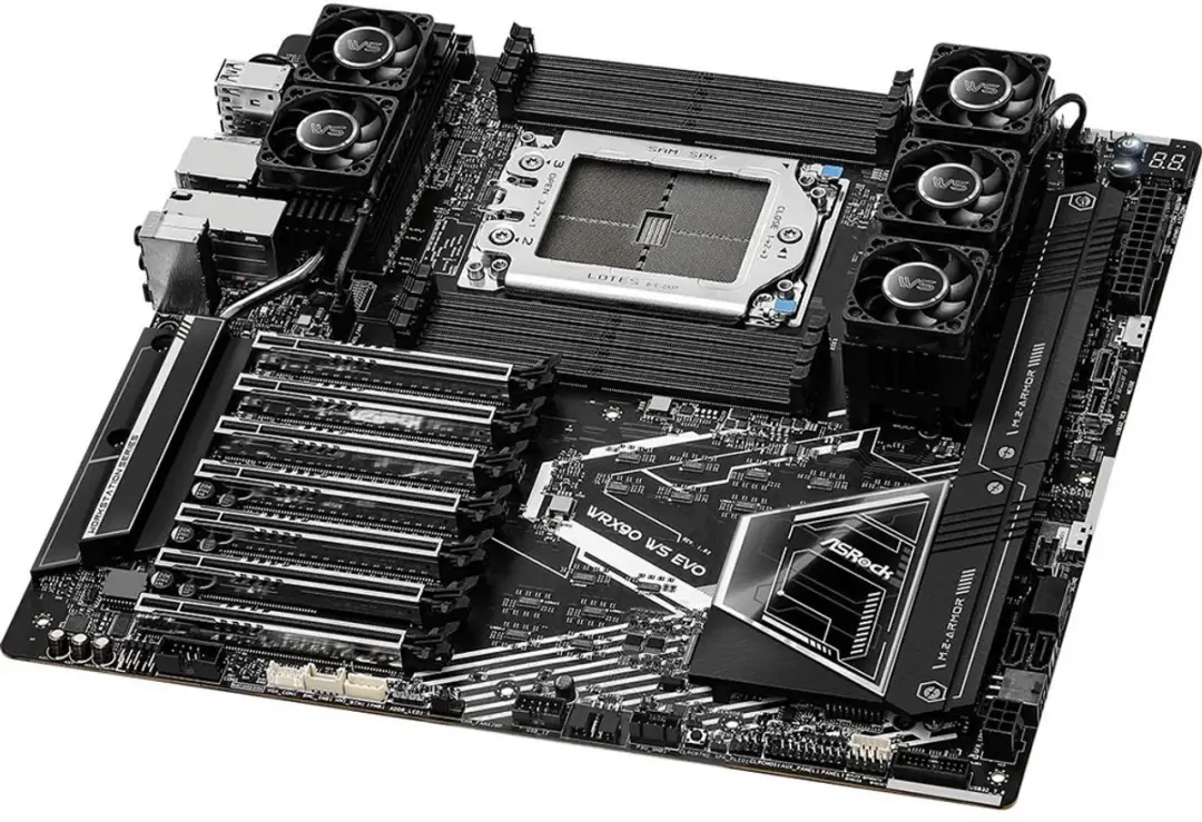 ASRock WRX90 WS EVO Moederbord - Zaandstorm met RGB - afbeelding 6 van 6