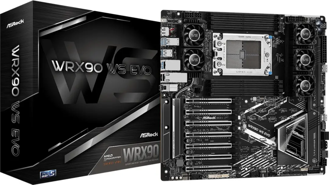 ASRock WRX90 WS EVO Moederbord