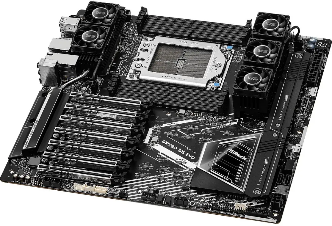 ASRock WRX90 WS EVO Moederbord - Zaandstorm met RGB