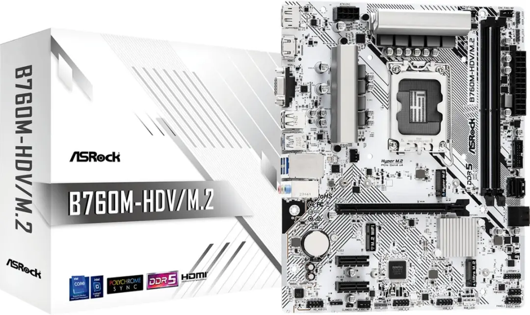 ASRock B760M-HDV/M.2 Moederbord