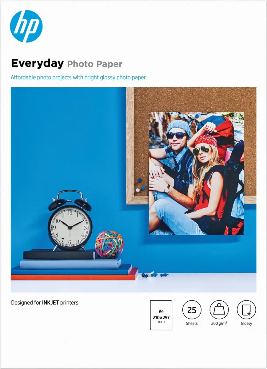 HP Everyday Glanzend Fotopapier A4 200g/m²
