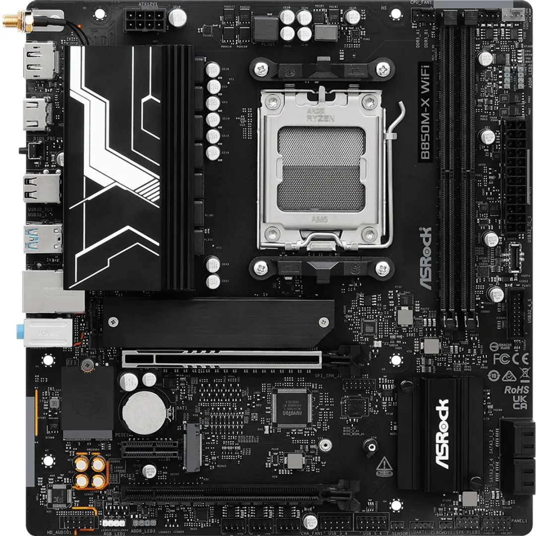 ASRock B850M-X WiFi R2.0 AM5 Micro-ATX Moederbord