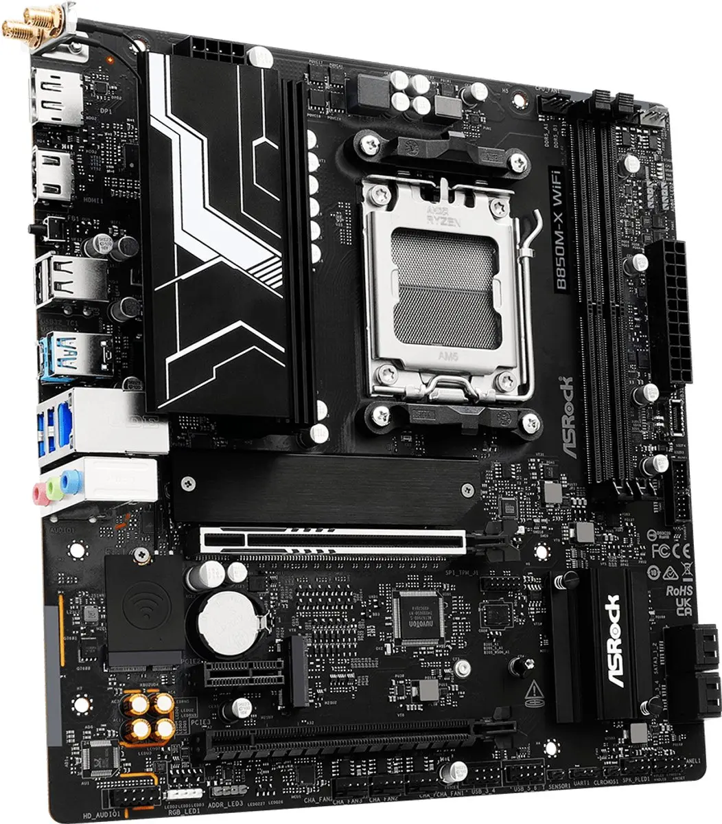 ASRock B850M-X WiFi R2.0 AM5 Micro-ATX Moederbord
