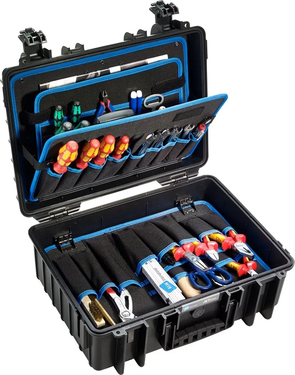 B&W 117.17/P Gereedschapkoffer Tough Case Jet 5000 - Zwart