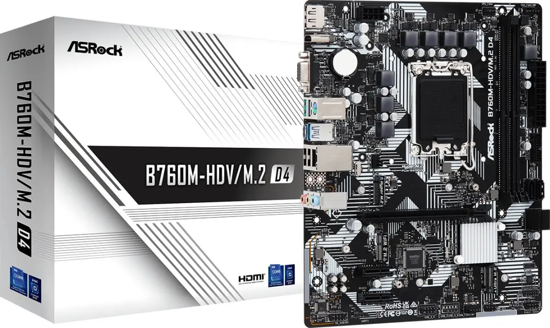ASRock B760M-HDV/M.2 D4 Moederbord
