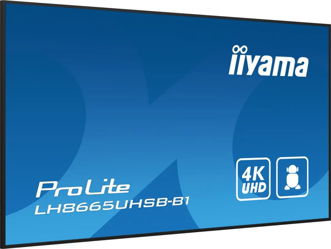 iiyama LH8665UHSB-B1 Beeldkrant 86" 4K Android 11 - Zwart