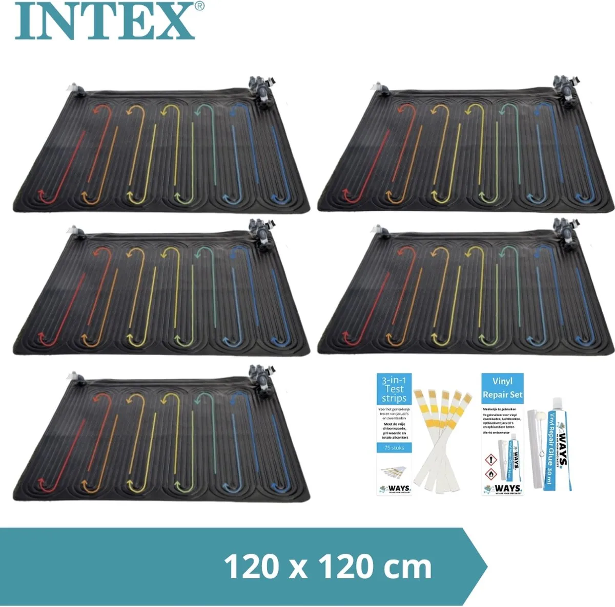 Intex Zwembadverwarming 5x Solarmat