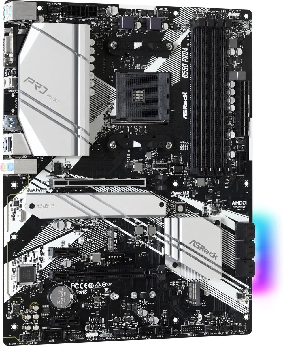 ASRock B550 Pro4 ATX Moederbord - AM4 - afbeelding 6 van 6
