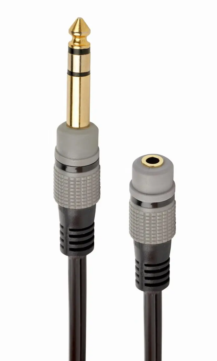 Cablexpert 6.35mm naar 3.5mm Audio-adapterkabel 0.2m