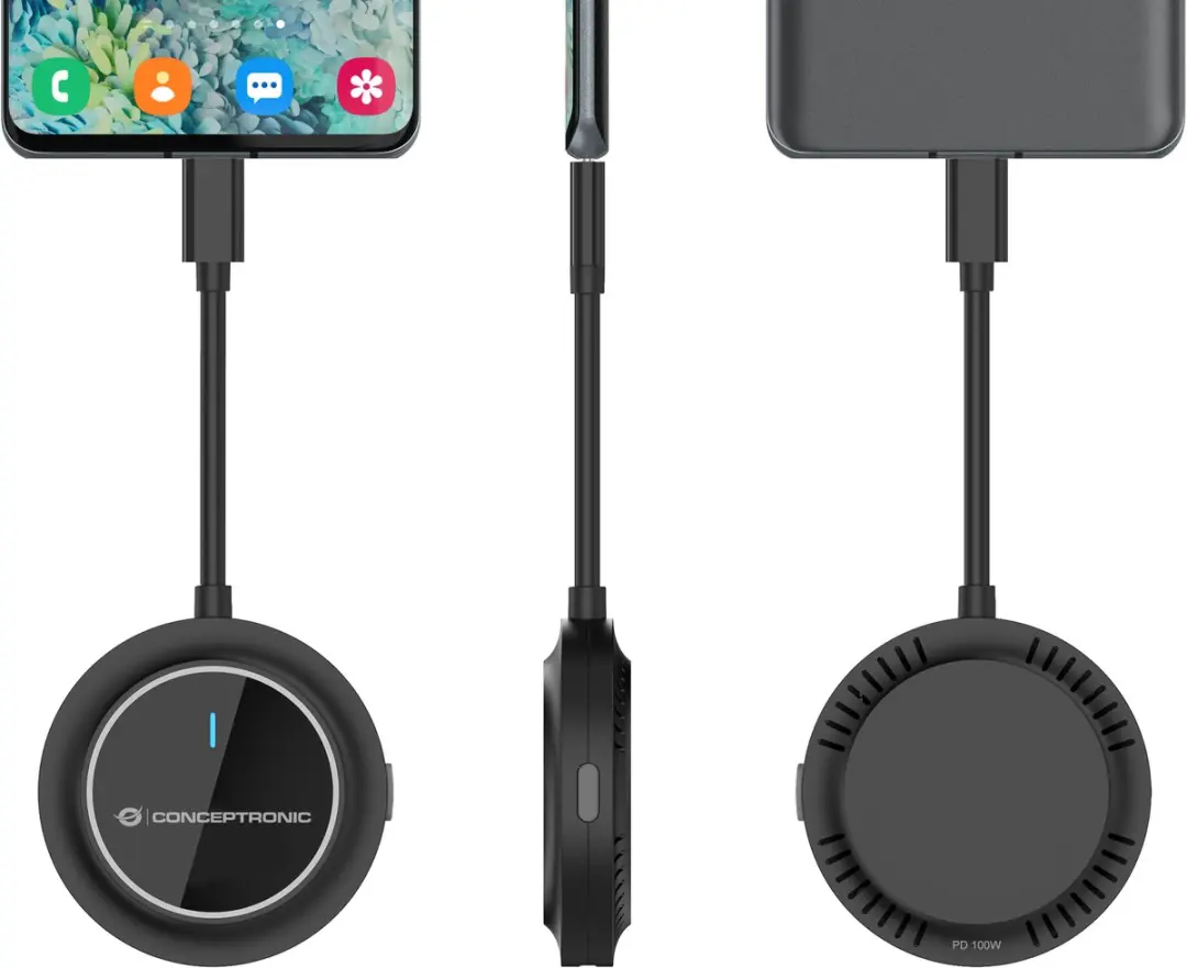 Conceptronic ATHERIC01B Draadloze USB-C naar HDMI Adapter 1080P - Zwart - afbeelding 3 van 6