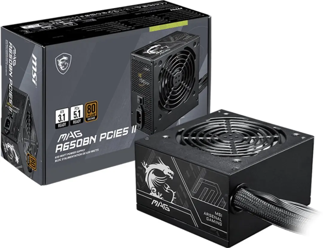 MSI MAG A650BN PCIE5 II Voeding