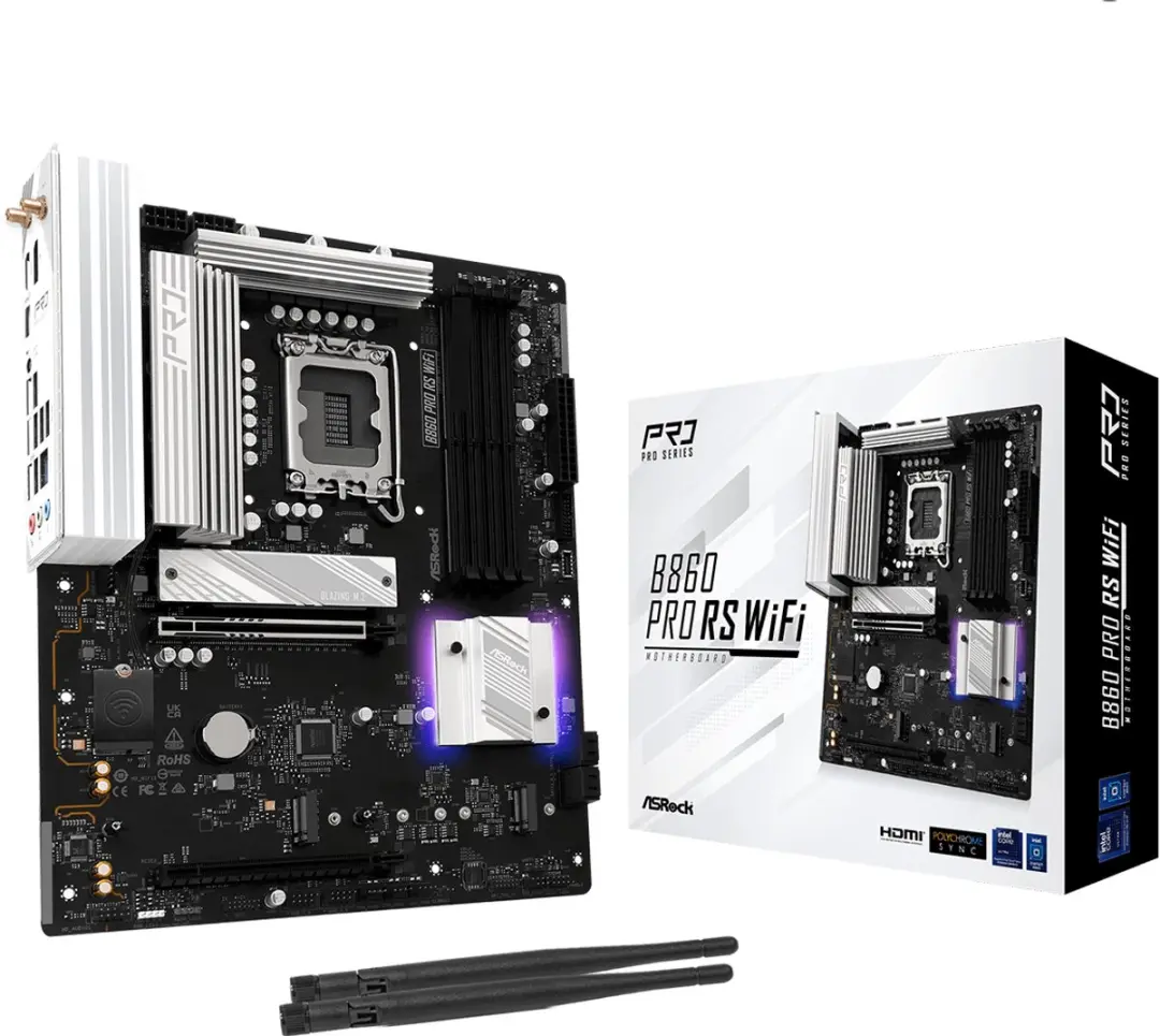 ASRock B860 Pro RS WiFi ATX Moederbord