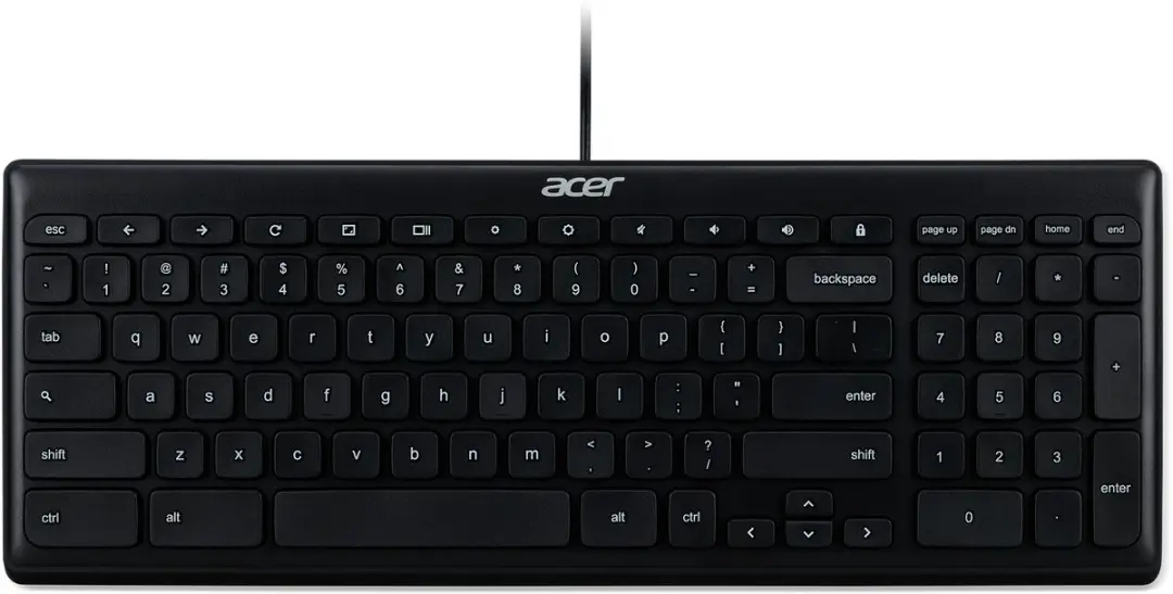 Acer AKB910 Chrome USB Toetsenbord US International