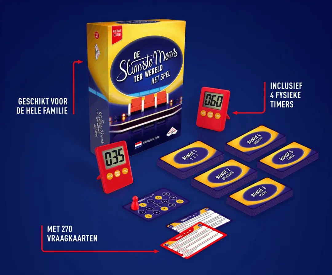 De Slimste Mens ter Wereld Partyspel 26025 - 6 Spelers