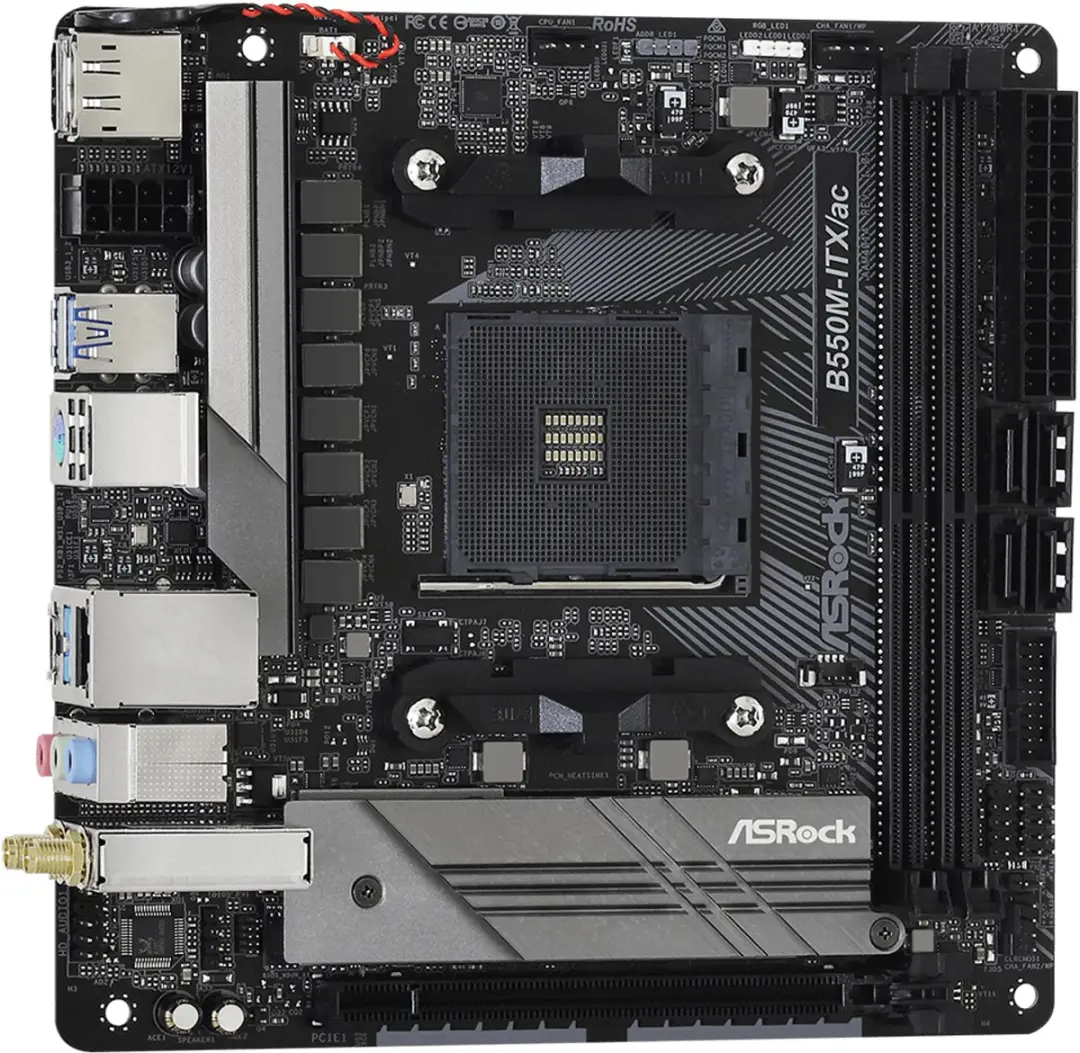 ASRock B550M-ITX/ac AMD B550 Mini-ITX Moederbord