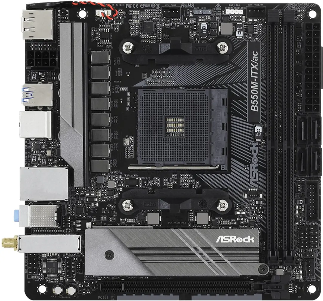 ASRock B550M-ITX/ac AMD B550 Mini-ITX Moederbord - afbeelding 6 van 6