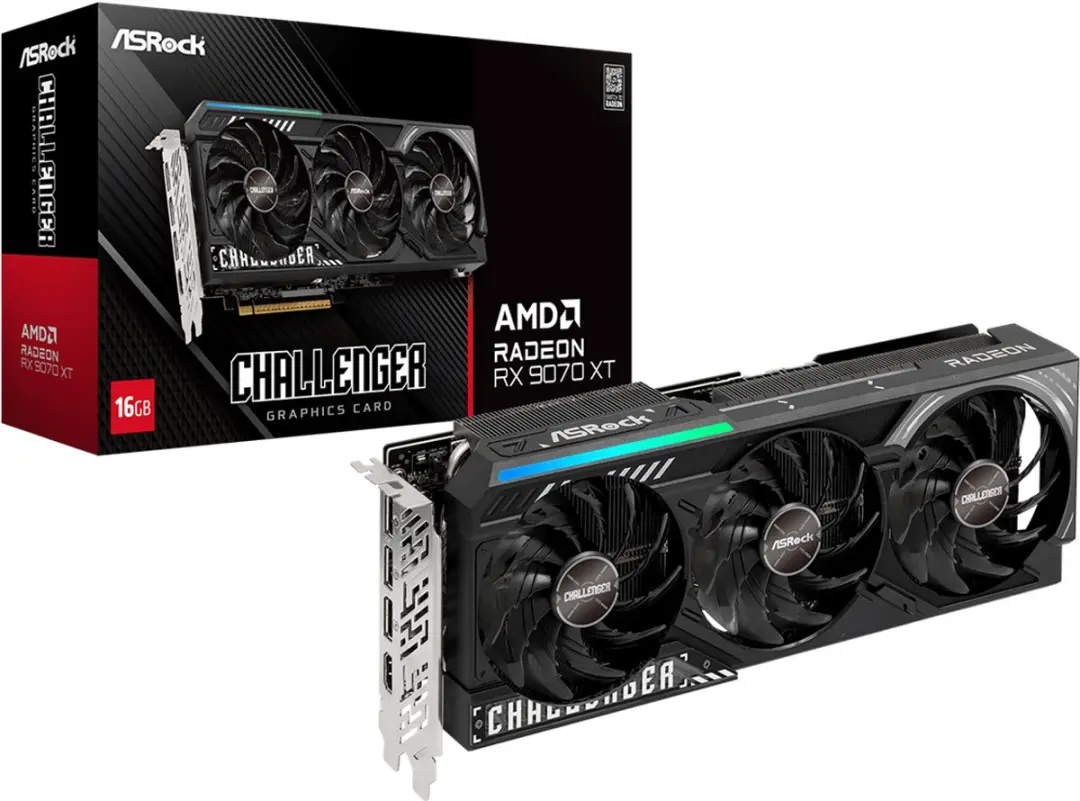 ASRock Radeon RX 9070 XT Grafische Kaart 16GB