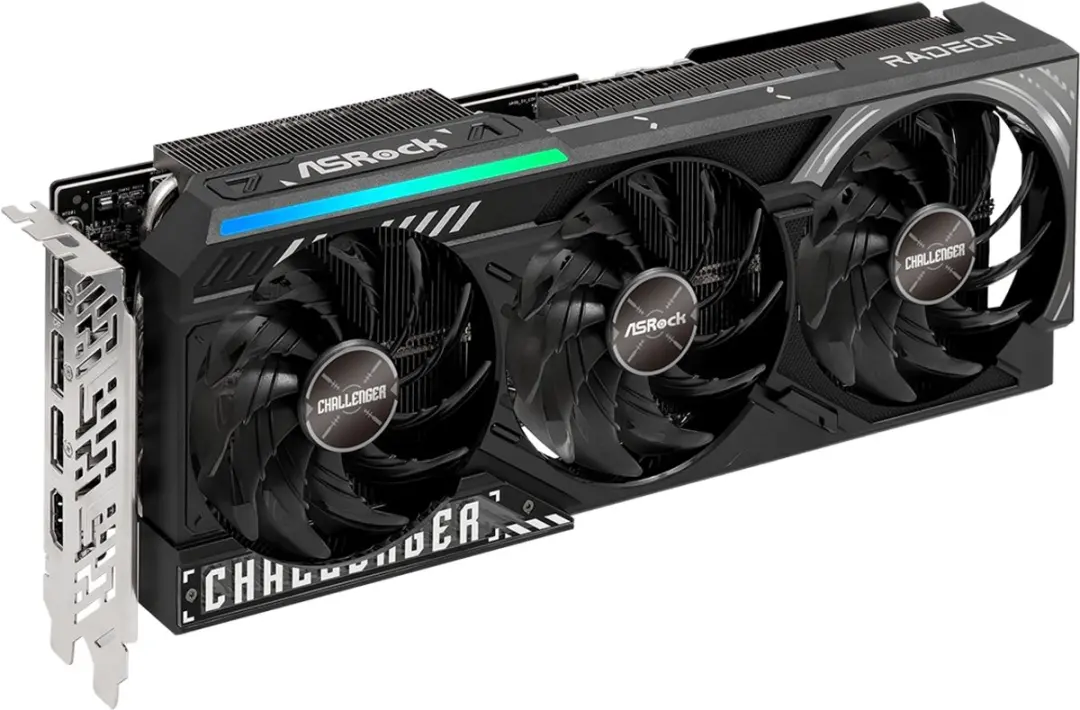 ASRock Radeon RX 9070 XT Grafische Kaart 16GB - Zwart