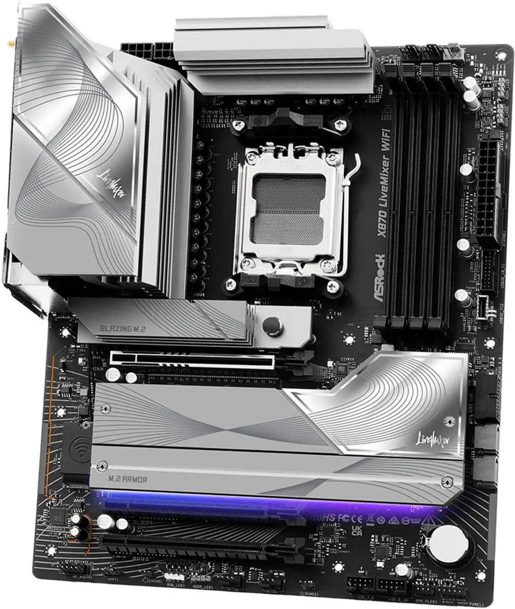 ASRock X870 LiveMixer WiFi AM5 ATX Moederbord - 90-MXBTA-A0UAYZ