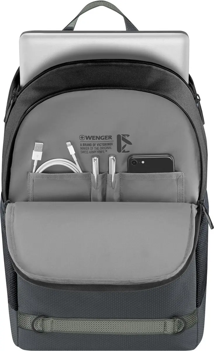 Wenger Tyon 15.6" Rugzak 23L - 4 Vakken - Gravity Black