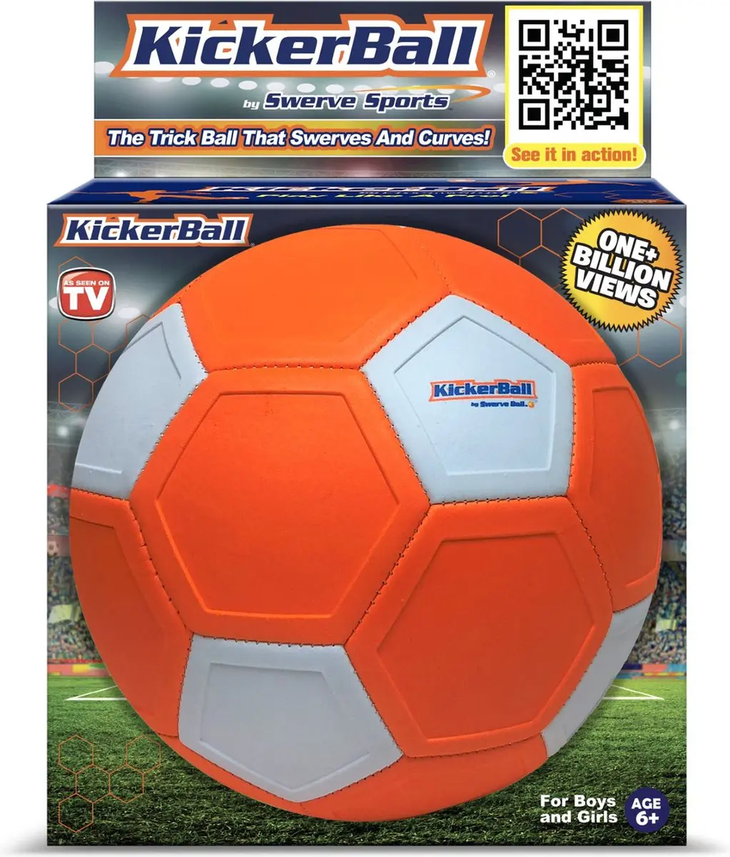 Kickerbal Maat 5 Oranje/Wit