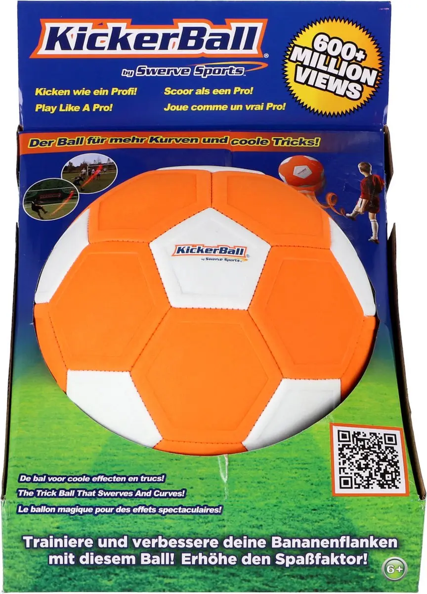 Kickerball Maat 4 Oranje/Wit