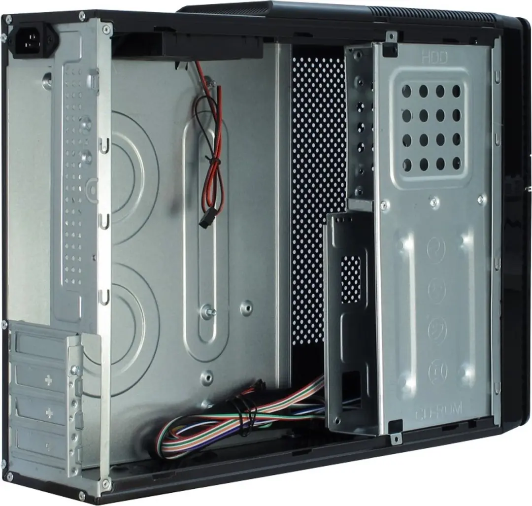Inter-Tech IT-607 Desktop - 2x 2.5" 2x 3.5" 1x 5.25" - Zwart