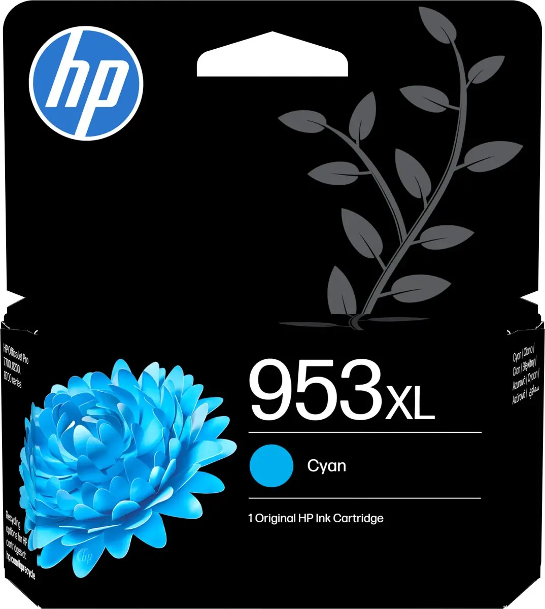 HP 953XL Cyaan Inktcartridge F6U16AE