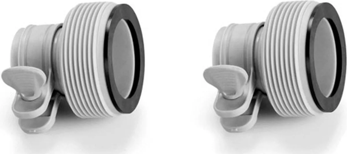 Intex Connectors 32/38mm - 2 Stuks - Grijs/Zwart