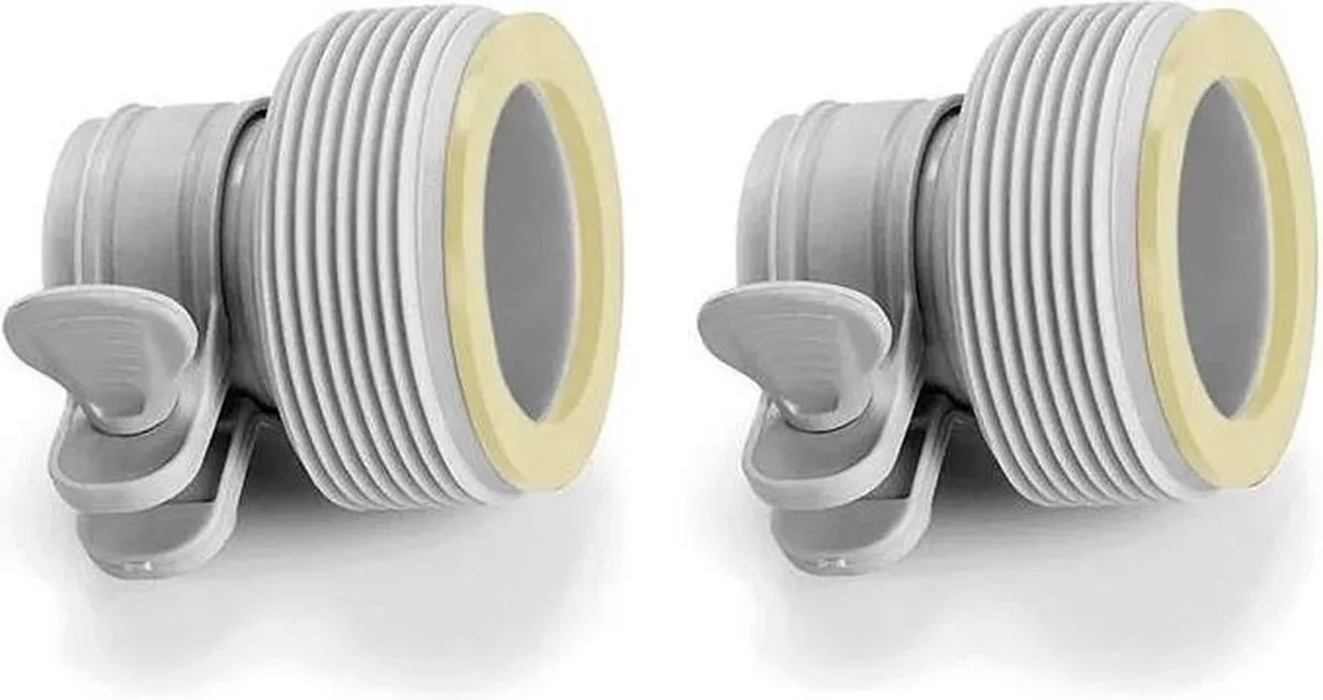Intex Connectors 32/38mm - 2 Stuks - Grijs/Zwart