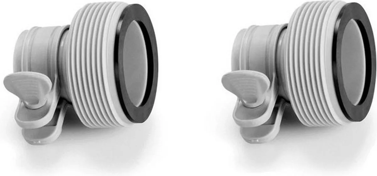 Intex Connectors 32/38mm - 2 Stuks - Grijs/Zwart