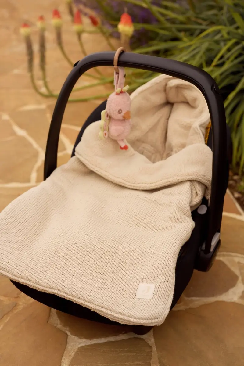 Jollein Voetenzak Groep 0+ Sprinkle Knit - Sand