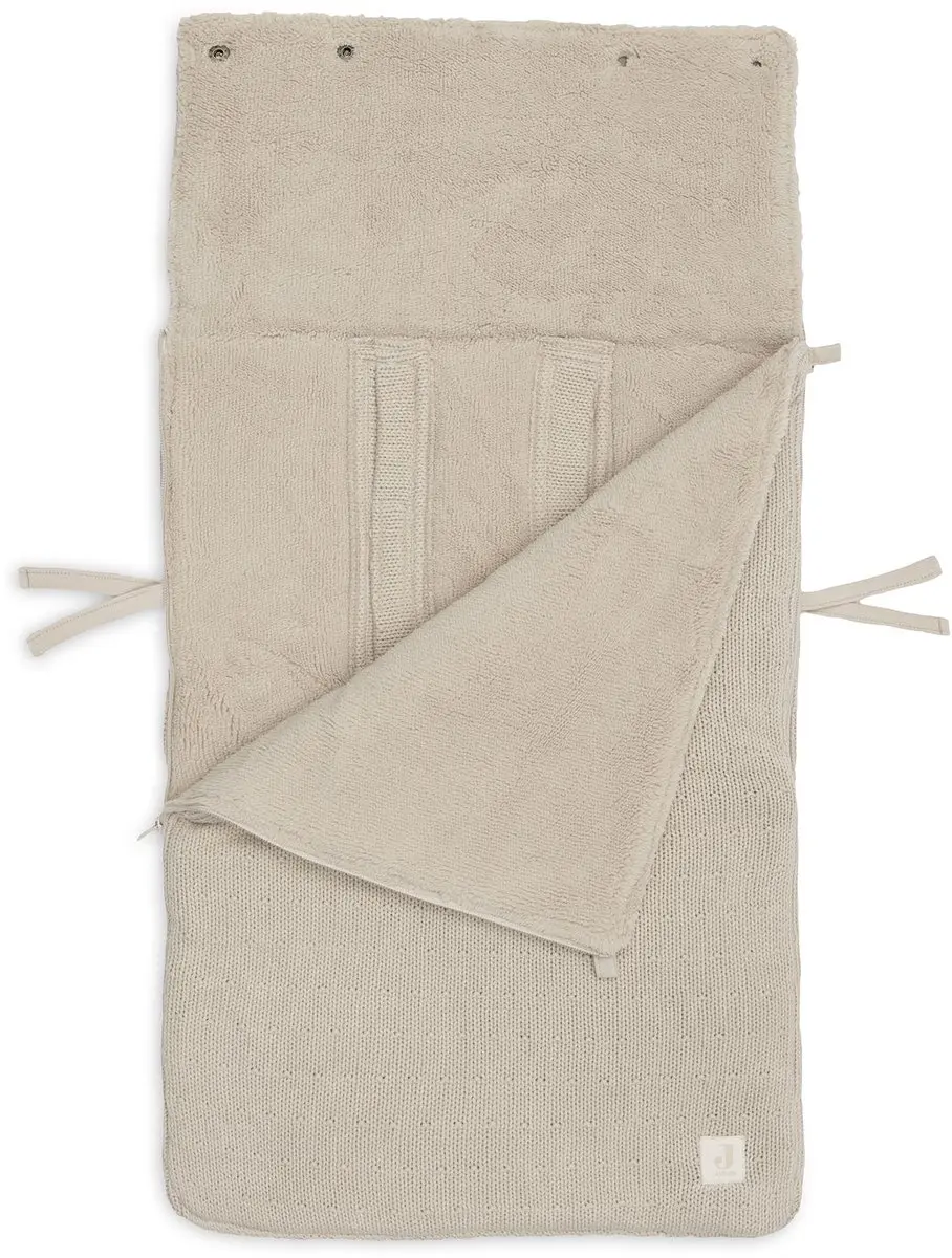 Jollein Voetenzak Groep 0+ Sprinkle Knit - Sand - afbeelding 6 van 6