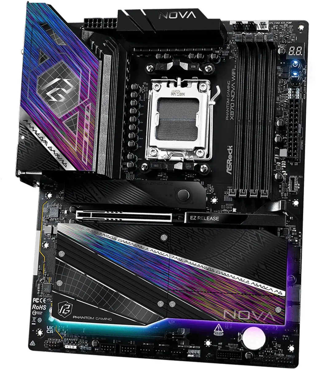 ASRock X870 NOVA WIFI X870 ATX Moederbord - AM5