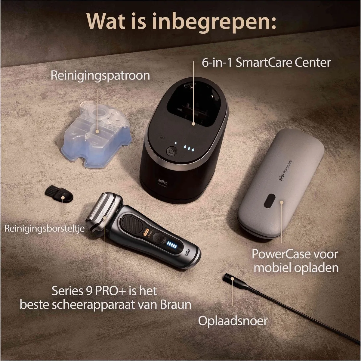 Braun Series 9 Pro+ 9575cc Scheerapparaat - Grafiet