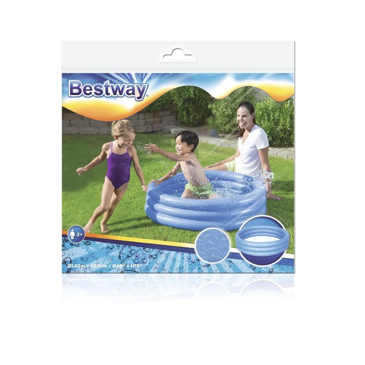 Bestway Kinderzwembad Play Blauw 102x25cm - afbeelding 6 van 6