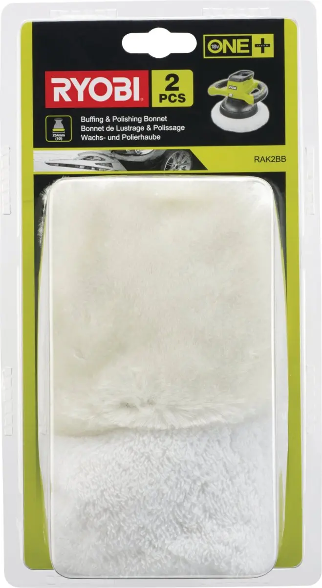 Ryobi RAK2BB Wax & Polijsthoes Set