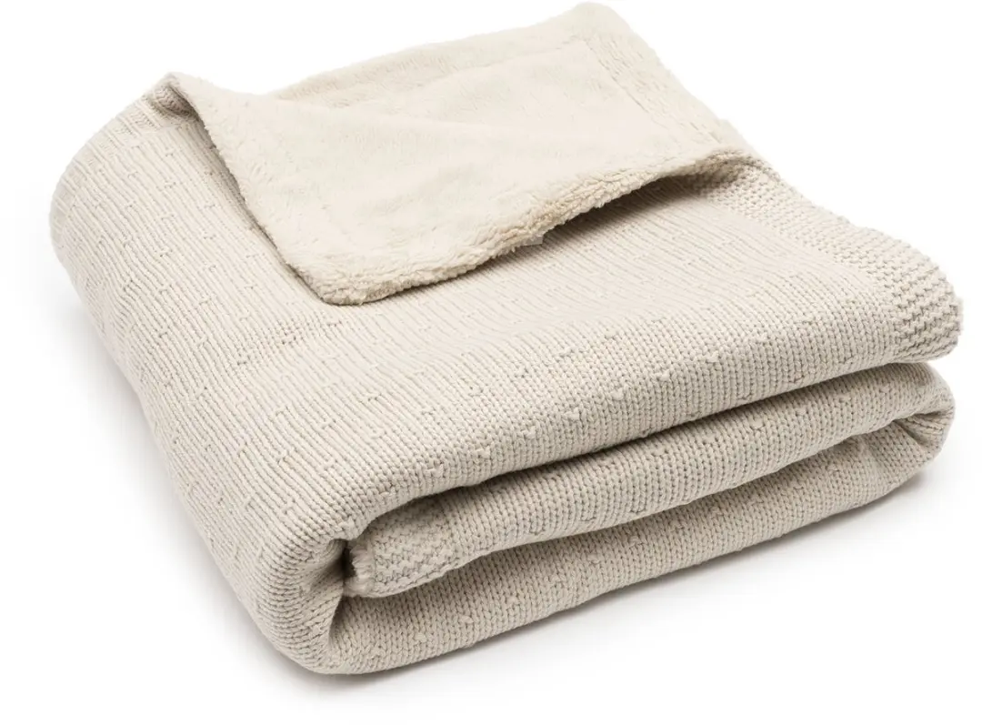 Jollein Baby Deken Ledikant 100x150cm Sprinkle Knit - Sand