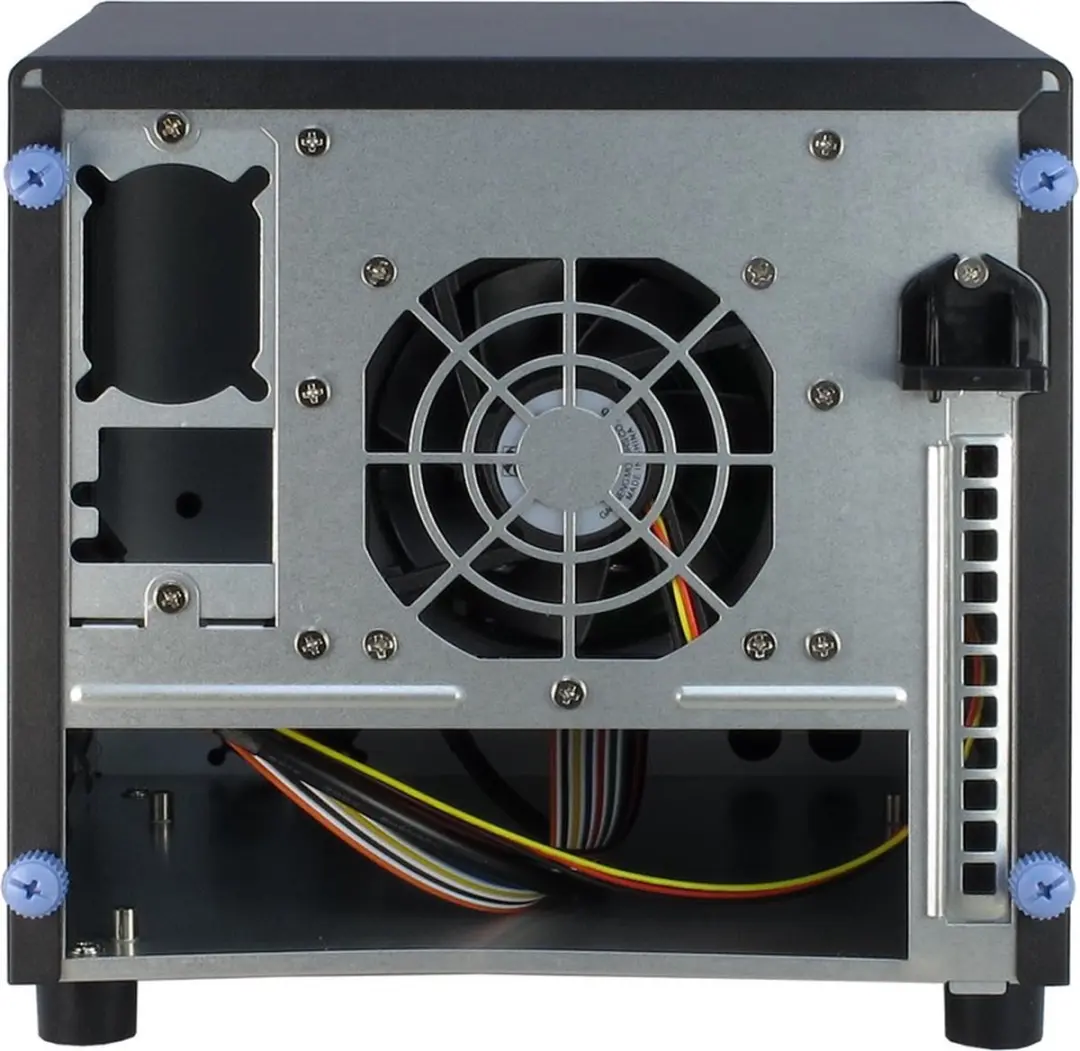 Intertech SC-4100 Kubus Mini-ITX Geheugenrek - 4xHDD - Zwart