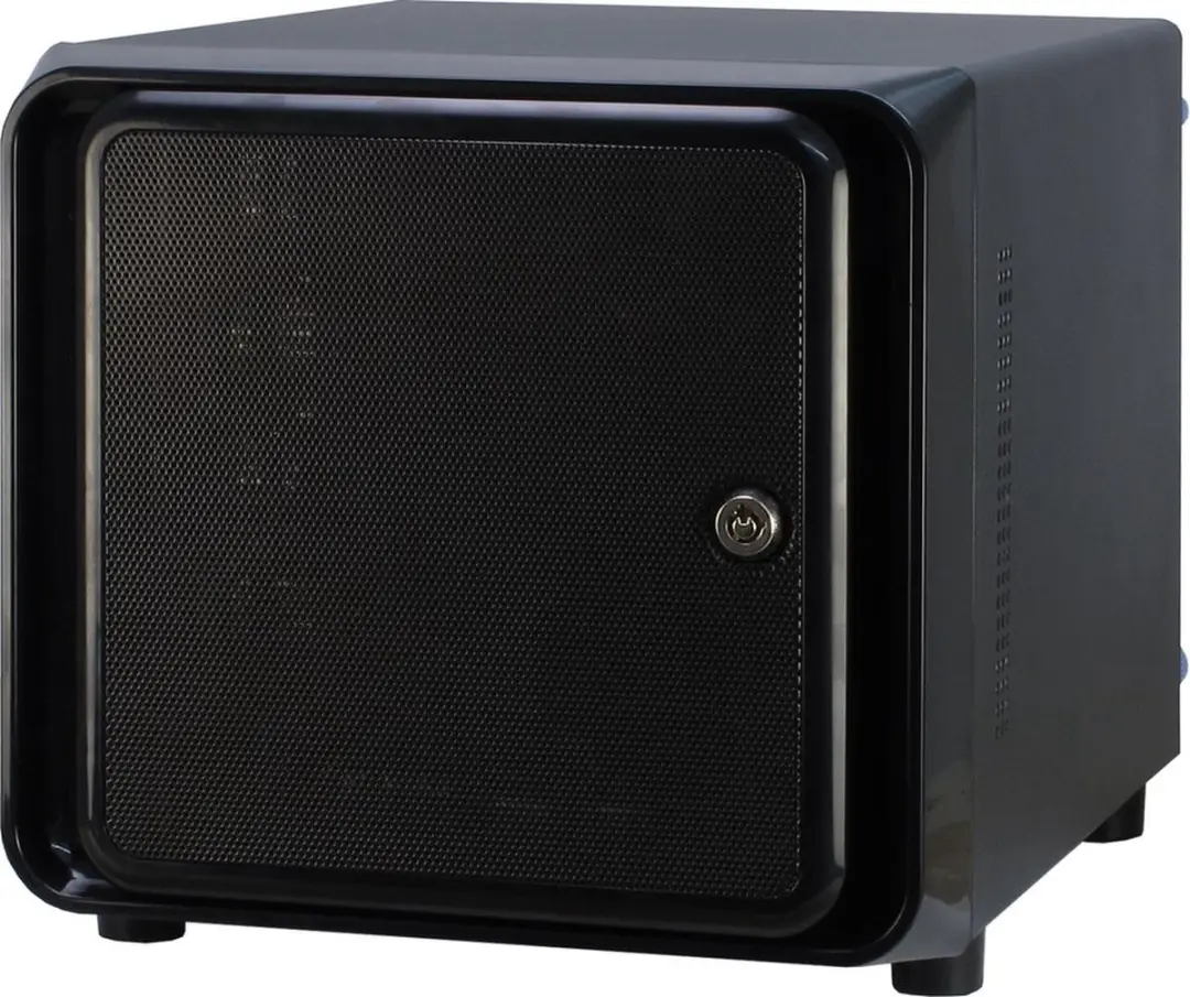 Intertech SC-4100 Kubus Mini-ITX Geheugenrek - 4xHDD - Zwart