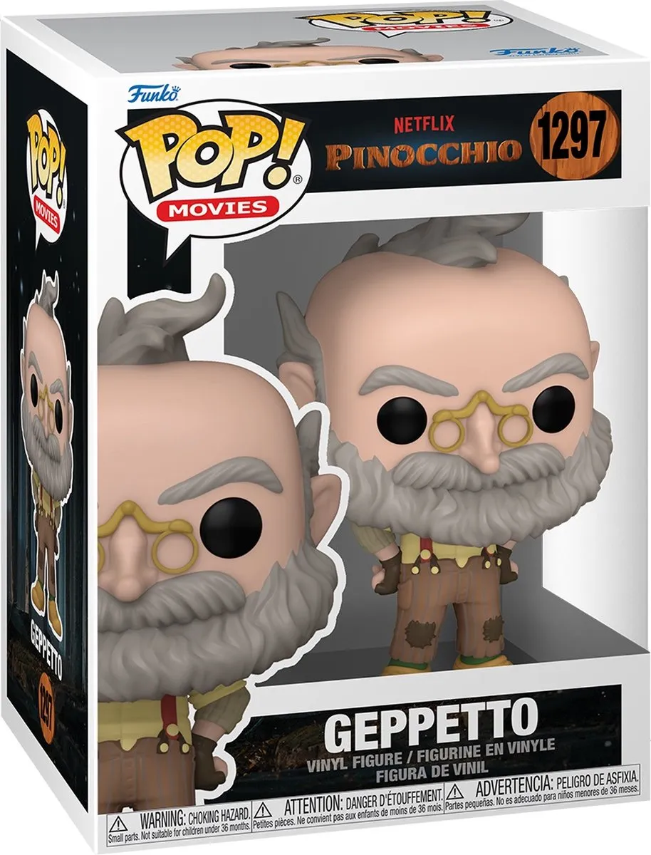 Funko Pop! Pinocchio & Geppetto Vinyl Figuur 9cm - Multicolours
