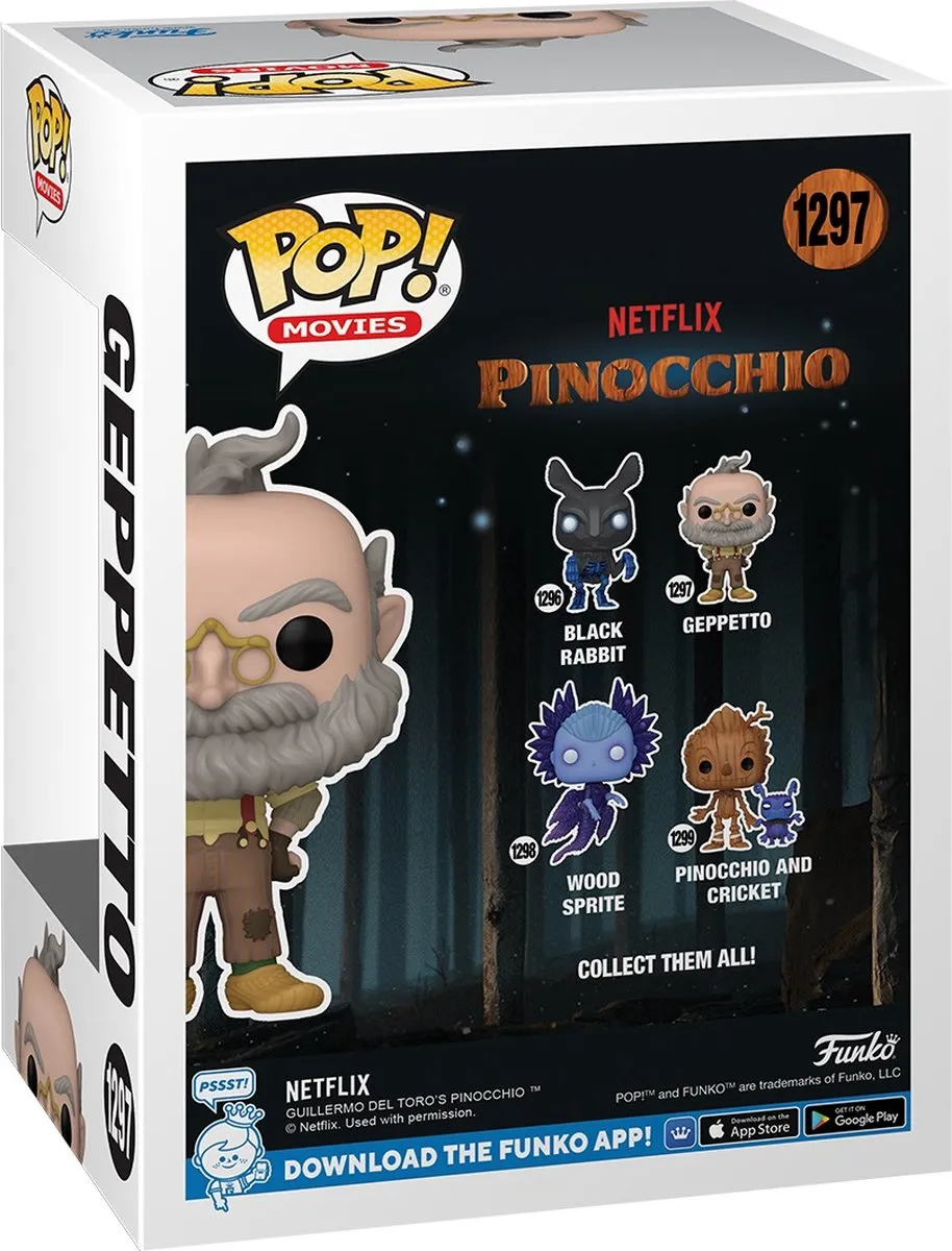 Funko Pop! Pinocchio & Geppetto Vinyl Figuur 9cm - Multicolours