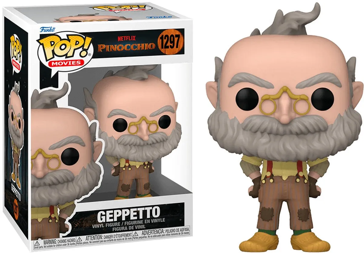 Funko Pop! Pinocchio & Geppetto Vinyl Figuur 9cm - Multicolours