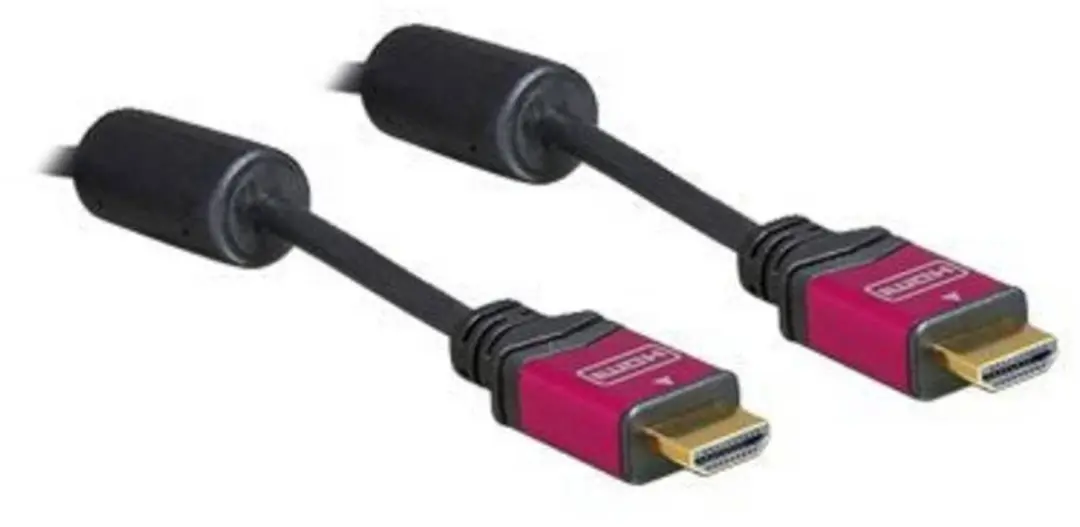 Delock HDMI Kabel 4K 30Hz 2m - Rood/Zwart