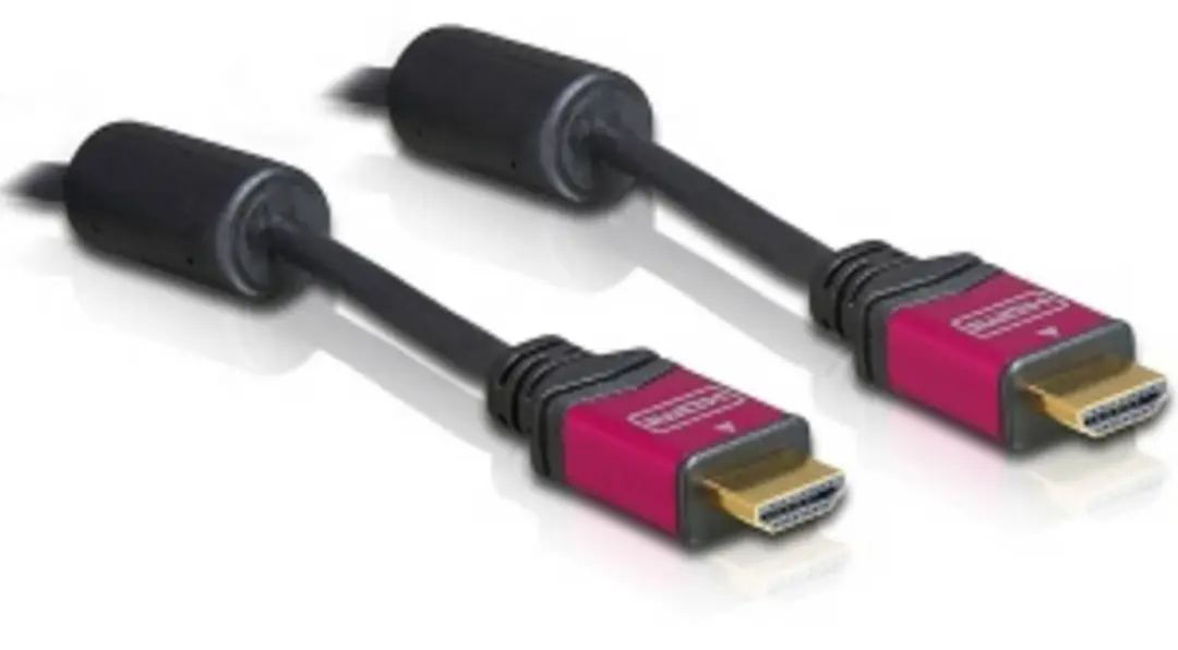Delock HDMI Kabel 4K 30Hz 2m - Rood/Zwart