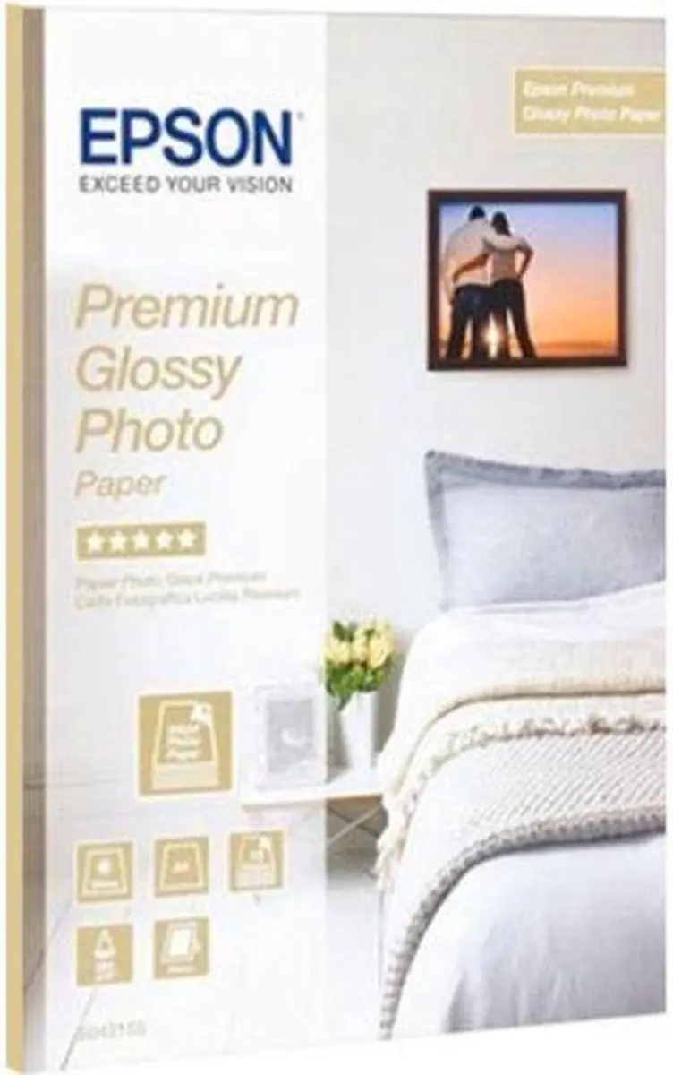 Epson Premium Glossy Fotopapier 255g/m² A4 - 15 Vel