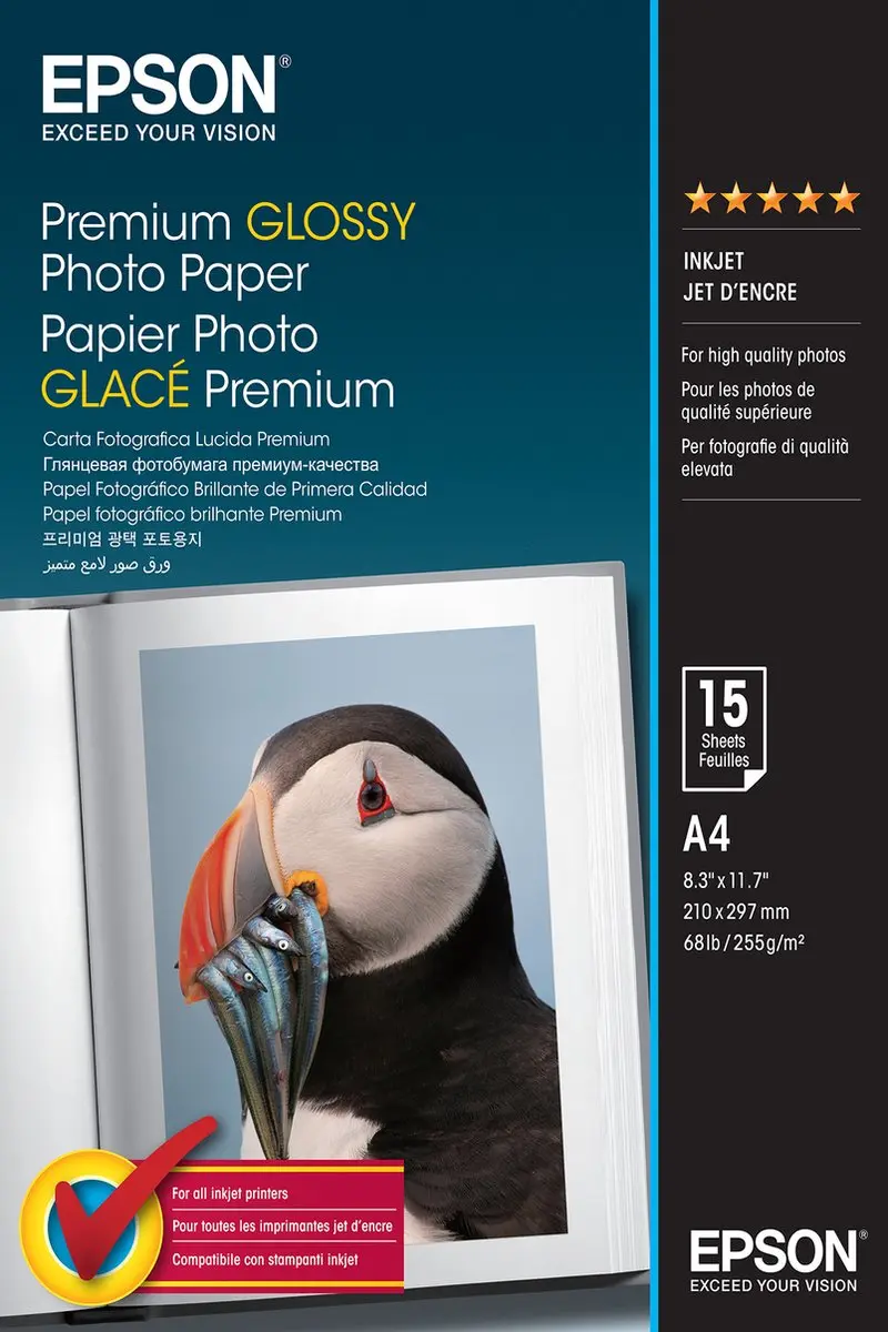 Epson Premium Glossy Fotopapier 255g/m² A4