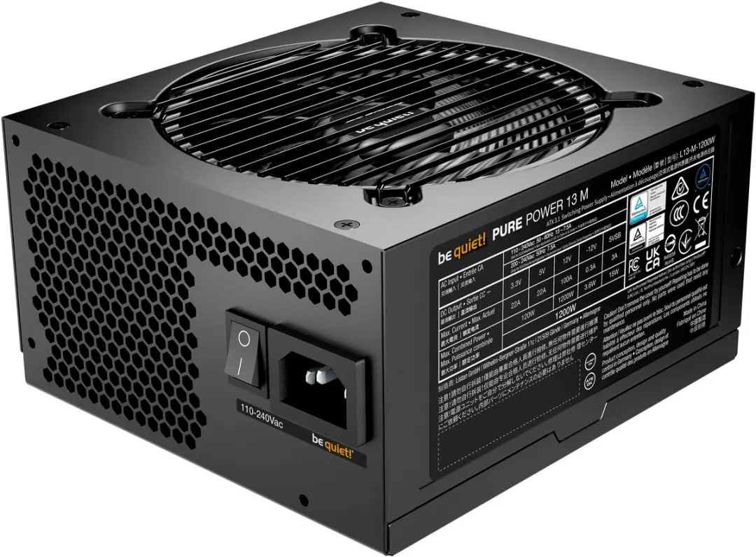Listan GmbH be quiet! Pure Power 13 M BP029EU Voeding - 1200W - Zwart