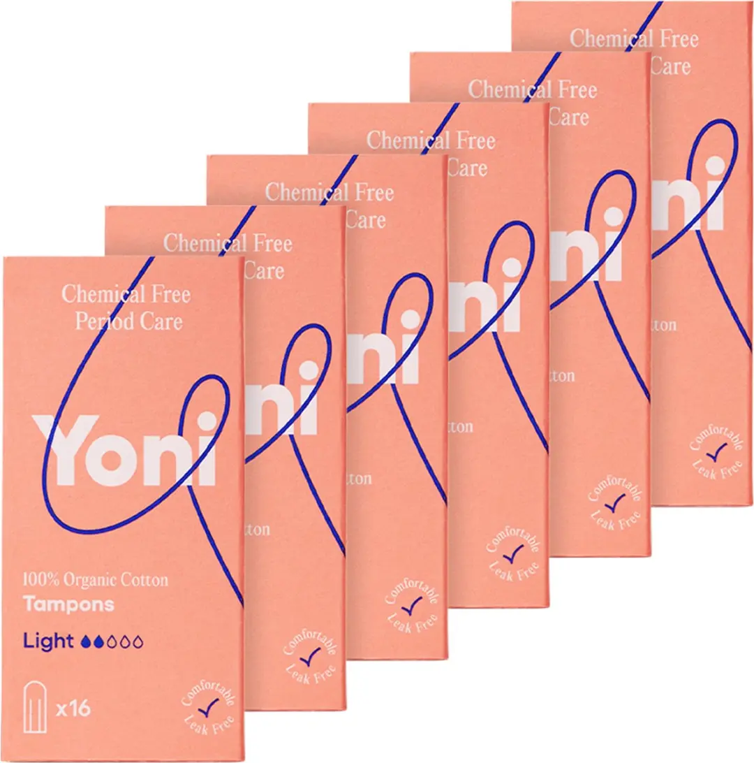 Yoni Tampons Light Biologisch Katoen 96 Stuks